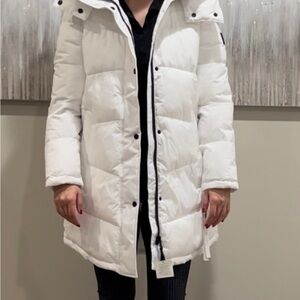 Calvin Klein Hooded Puffer Coat Jacket Womens S NWT